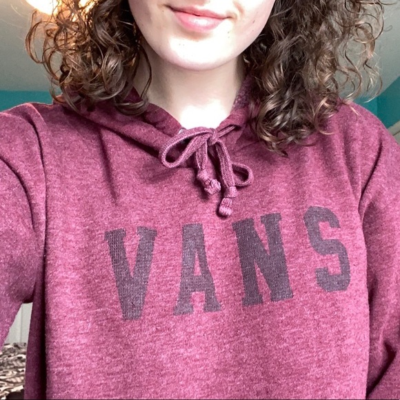 Vans Tops - Vans maroon hoodie